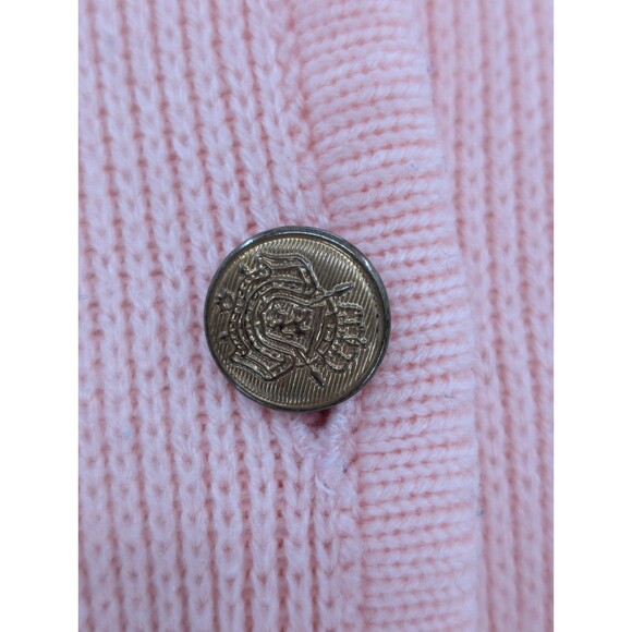 Hasting & Smith Vintage Pink Button Up Ballet Cardigan Sweater Size Med Petite - Picture 2 of 8